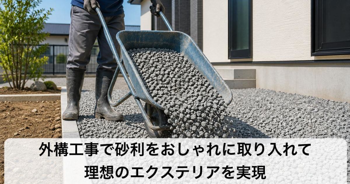 外構工事で砂利をおしゃれに取り入れて理想のエクステリアを実現｜種類 